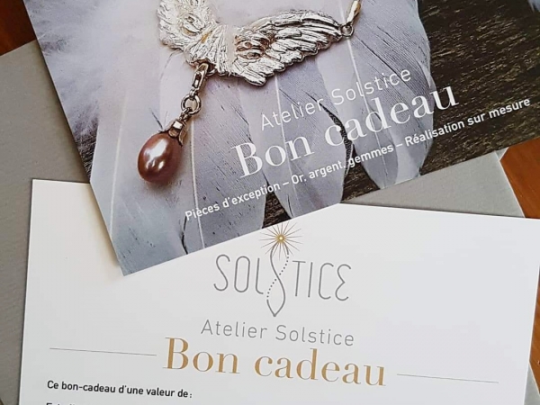 Atelier Solstice –Bon-cadeau personnalisé.